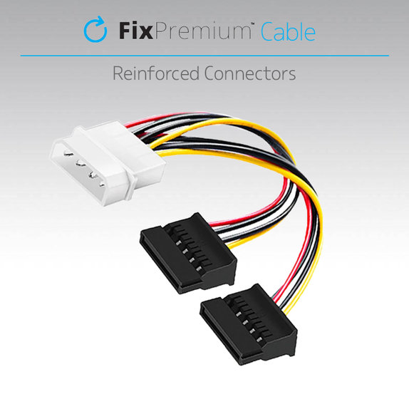 Καλώδιο Τροφοδοσίας IDE ATA / 2x SATA | FixPremium