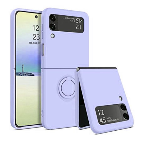 Θήκη δαχτυλιδιού για Samsung Z Flip 4, Μωβ, Purple, FixPremium