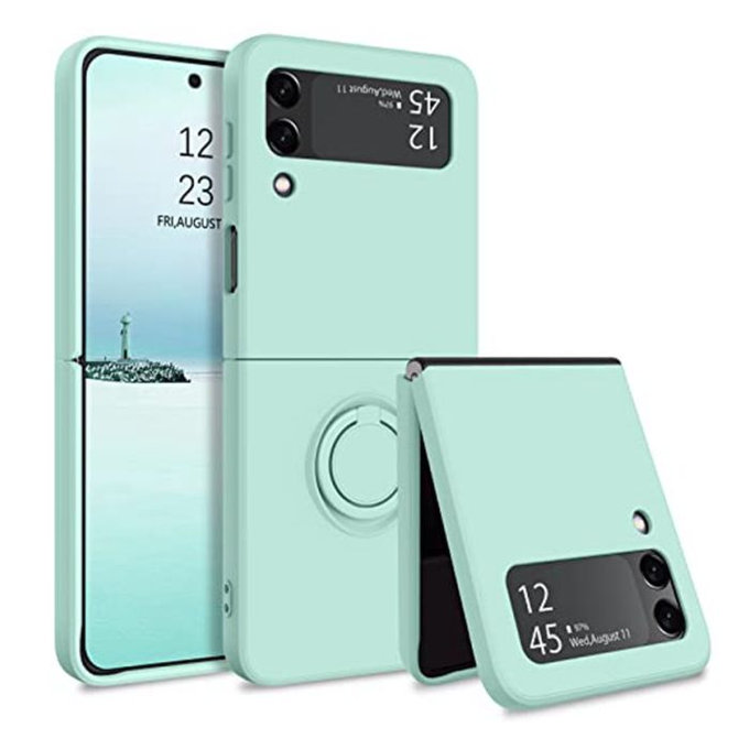 Θήκη δαχτυλιδιού για Samsung Z Flip 4, Πράσινο, Green, FixPremium
