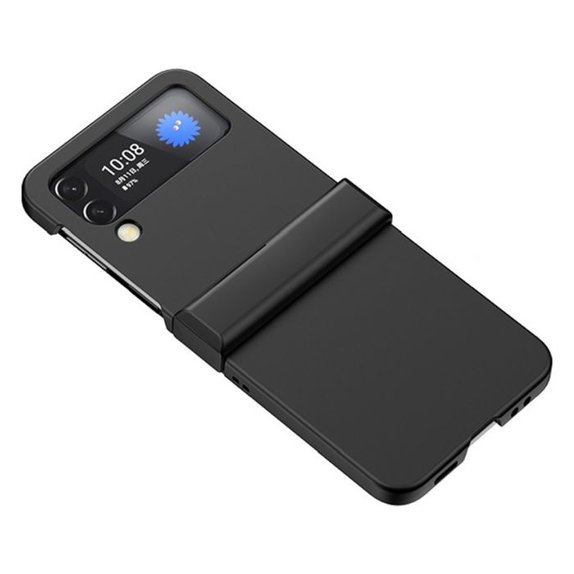 Θήκη σιλικόνης για Samsung Z Flip 4, Μαύρο, Black, FixPremium