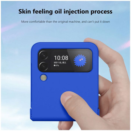 Θήκη σιλικόνης για Samsung Z Flip 4, Τουρκουάζ, Turquoise, FixPremium
