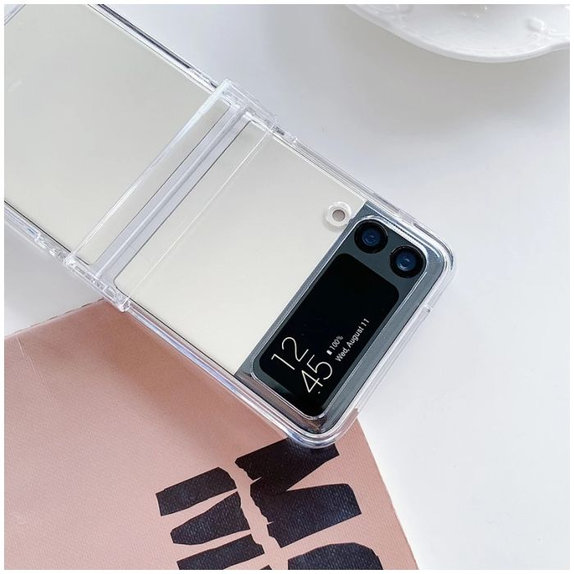 Θήκη σιλικόνης για Samsung Z Flip 4, Transparent, FixPremium