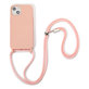 Θήκη σιλικόνης με Σχοινί για iPhone 13 & 14, Ροζ, Pink, FixPremium