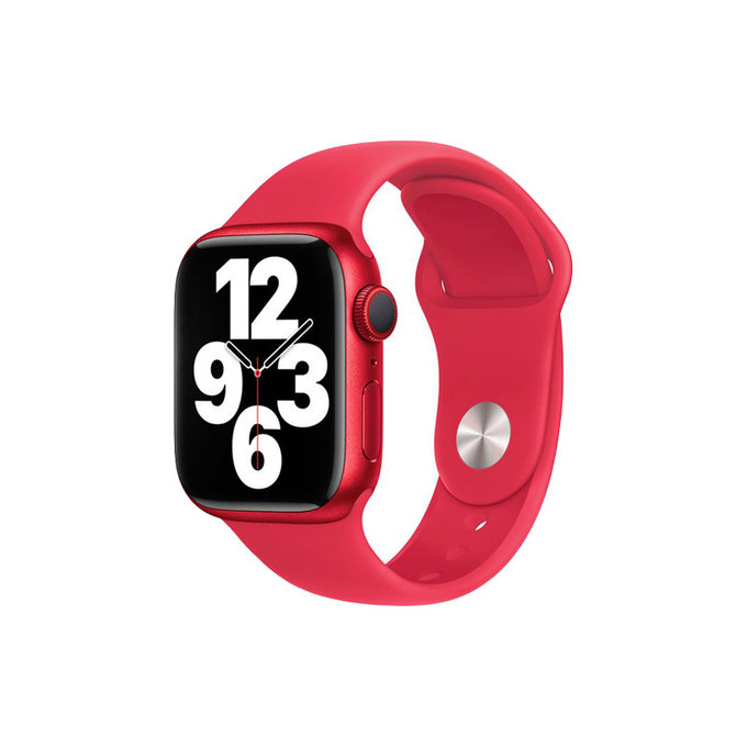 Σιλικόνης Λουράκι για Apple Watch | 38mm | 40mm | 41mm | Κόκκινο | Red | FixPremium