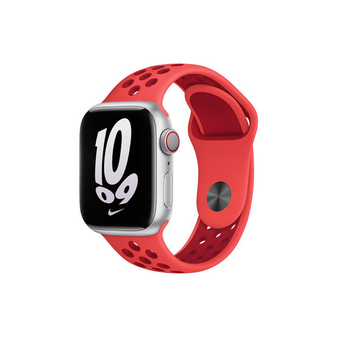 Σιλικόνης Αθλητικό Λουράκι για Apple Watch | 42mm | 44mm | 45mm | 49mm | Κόκκινο | Red | FixPremium
