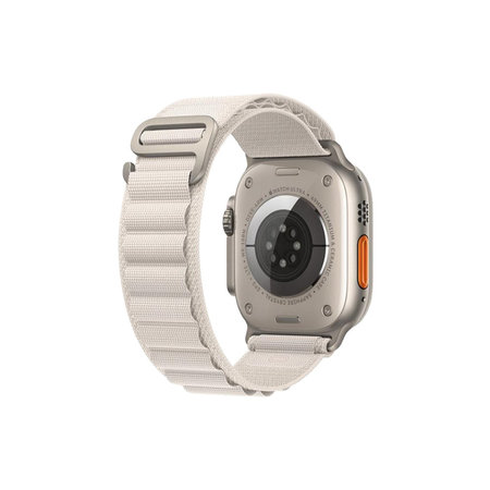 Λουράκι Alpine Loop για Apple Watch | 42mm | 44mm | 45mm | 49mm | Λευκό του Άστρου | Starlight | FixPremium