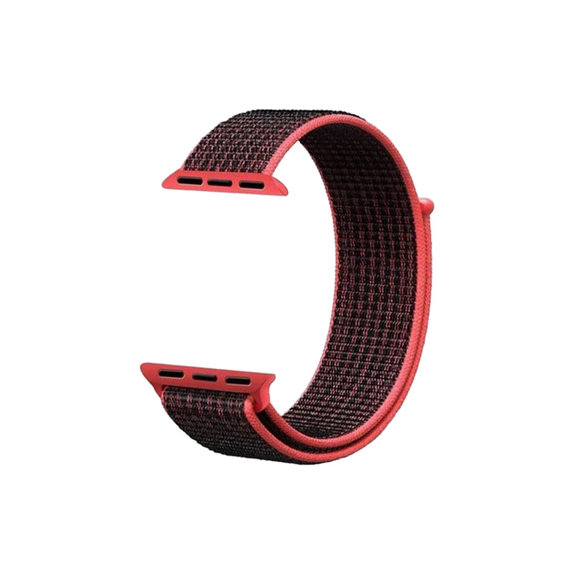 Νylon Λουράκι για Apple Watch | 42mm | 44mm | 45mm | 49mm | Κόκκινο | Red | FixPremium