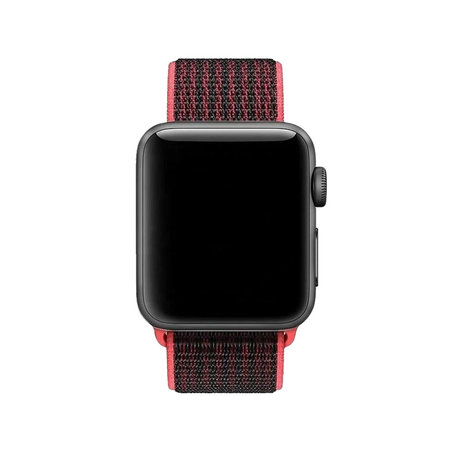 Νylon Λουράκι για Apple Watch | 42mm | 44mm | 45mm | 49mm | Κόκκινο | Red | FixPremium