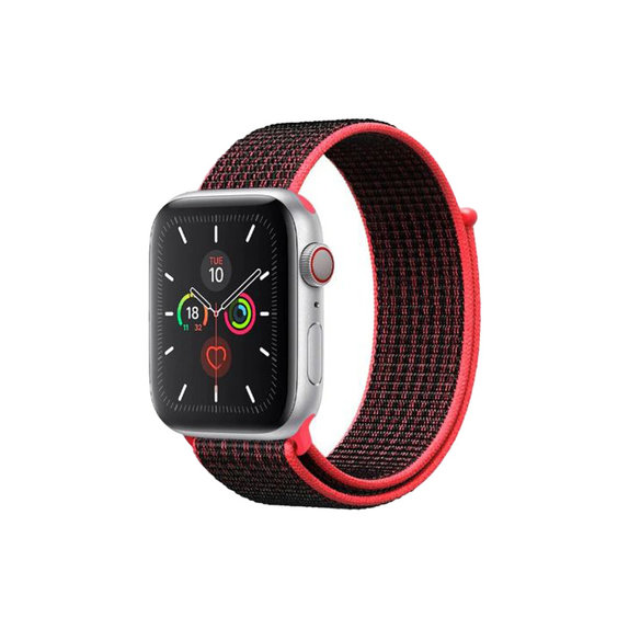 Νylon Λουράκι για Apple Watch | 42mm | 44mm | 45mm | 49mm | Κόκκινο | Red | FixPremium