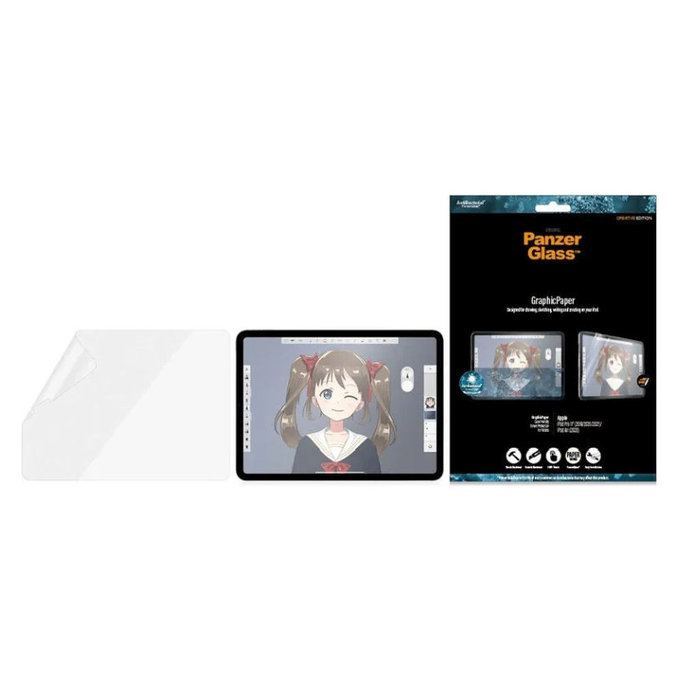 Προστατευτική μεμβράνη GraphicPaper Case για iPad (7th Gen 2019), διαφανής, PanzerGlass