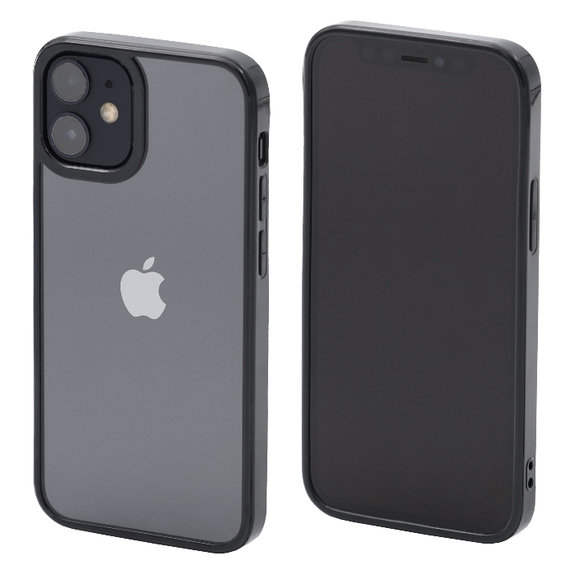 Θήκη Invisible για iPhone 12 mini, Μαύρο, Black, FixPremium