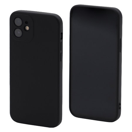 Θήκη Rubber για iPhone 12 & 12 Pro | Μαύρο | Black | FixPremium
