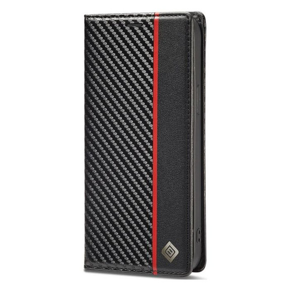 Θήκη Carbon Πορτοφόλι για Samsung S23 Plus, Μαύρο, Black, FixPremium