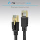 Καλώδιο Ethernet - RJ45 / RJ45 (1m) | Μαύρο | Black | FixPremium
