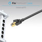 Καλώδιο Ethernet - RJ45 / RJ45 (1m) | Μαύρο | Black | FixPremium