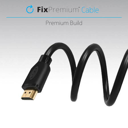 Καλώδιο HDMI / HDMI, HDMI 2.0 (1m) | Μαύρο | Black | FixPremium