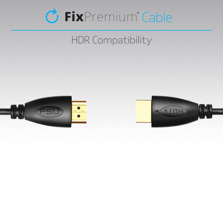 Καλώδιο HDMI / HDMI, HDMI 2.0 (1m) | Μαύρο | Black | FixPremium