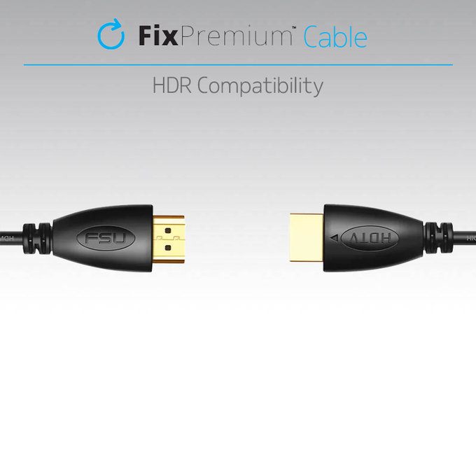 Καλώδιο HDMI / HDMI, HDMI 2.0 (1m) | Μαύρο | Black | FixPremium