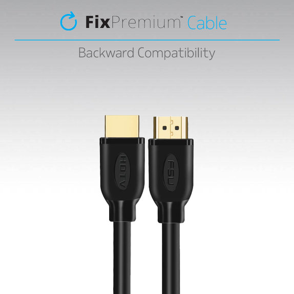 Καλώδιο HDMI / HDMI, HDMI 2.0 (1m) | Μαύρο | Black | FixPremium