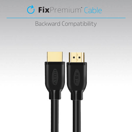Καλώδιο HDMI / HDMI, HDMI 2.0 (1m) | Μαύρο | Black | FixPremium