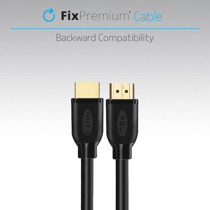 Καλώδιο HDMI / HDMI, HDMI 2.0 (1m) | Μαύρο | Black | FixPremium