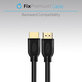 Καλώδιο HDMI / HDMI, HDMI 2.0 (1m) | Μαύρο | Black | FixPremium
