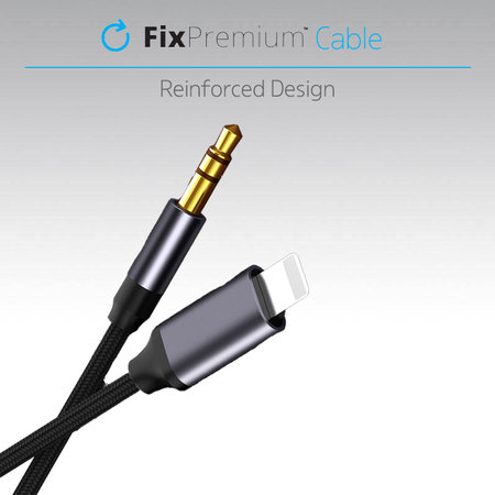 Καλώδιο Lightning / Jack 3.5mm (1m) | Μαύρο | Black | FixPremium