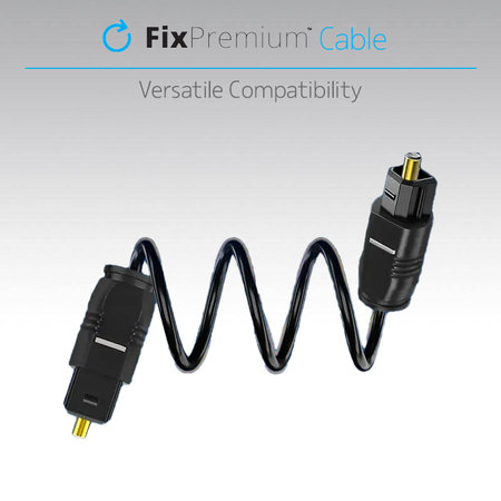 Καλώδιο Ήχου Οπτικό (2m), Μαύρο | Black | FixPremium