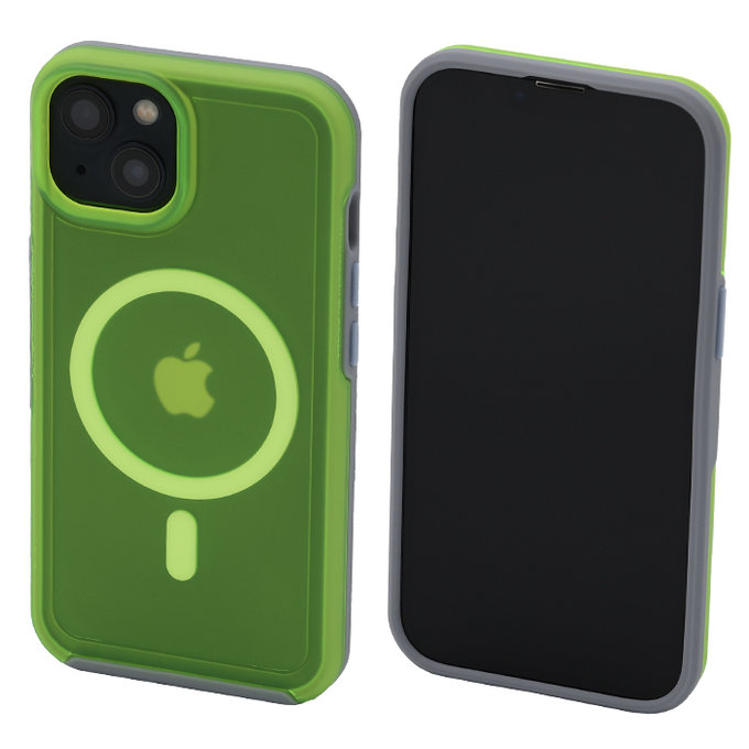 Θήκη Clear με MagSafe για iPhone 13 | Νεον Πράσινο | Neon Green | FixPremium
