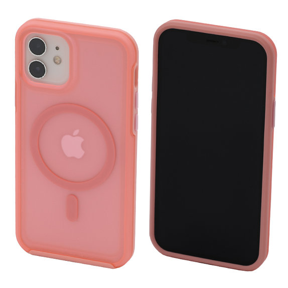 Διαγραφή θήκης με MagSafe για iPhone 12 & 12 Pro, Peach Pink, FixPremium