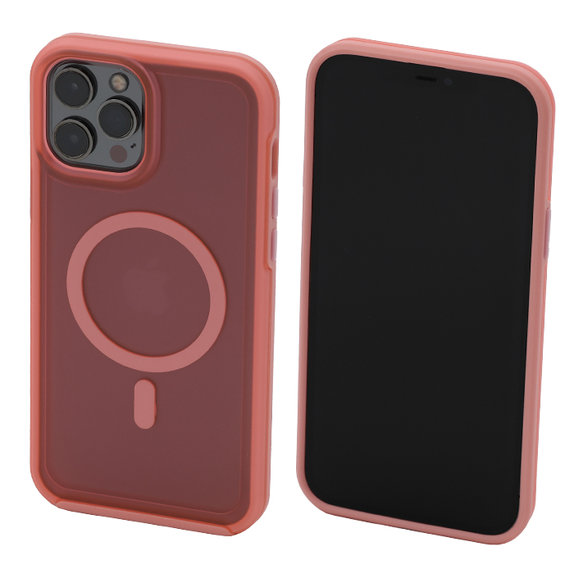 Διαγραφή θήκης με MagSafe για iPhone 13 Pro, Peach Pink, FixPremium