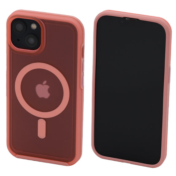 Διαγραφή θήκης με MagSafe για iPhone 14, Peach Pink, FixPremium