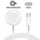 Μαγνητικός γρήγορος φορτιστής για καλώδιο USB-C για Apple Watch, 1 m, πλαστικό, bulk