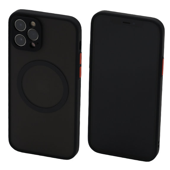 Θήκη Matte με MagSafe για iPhone 12 Pro, Μαύρο, Black, FixPremium