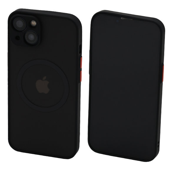 Θήκη Matte με MagSafe για iPhone 13 & 14, Μαύρο, Black, FixPremium