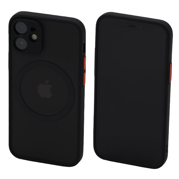 Θήκη Matte με MagSafe για iPhone 12 mini, Μαύρο, Black, FixPremium