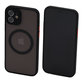 Θήκη Matte με MagSafe για iPhone 12, Μαύρο, Black, FixPremium