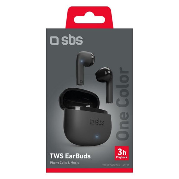 Ασύρματα Ακουστικά TWS One Color | Black | Μαύρο | SBS