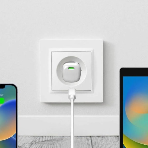Αντάπτορας Φόρτισης MiniPro USB-C GaN 20W | Λευκό | White | PURO