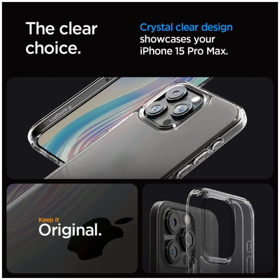 Θήκη Ultra Hybrid για iPhone 15 Pro Max, Frost Clear, Spigen