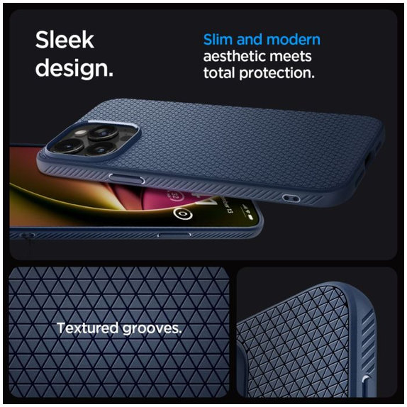 Θήκη Liquid Air για iPhone 15 Pro, Navy Blue, Spigen