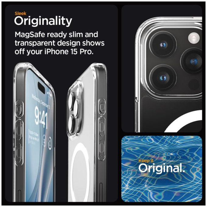 Θήκη Ultra Hybrid με MagSafe για iPhone 15 Pro | Λευκό | White | Spigen