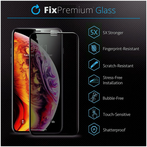 Προστατευτικό Γυαλί για iPhone 15 Pro Max, Privacy Anti-Spy Glass, FixPremium