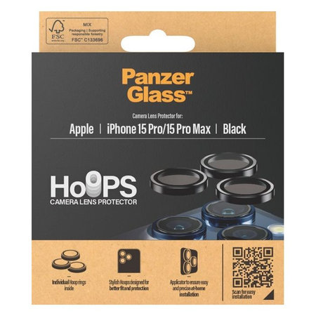 Προστατευτικό Φακού Κάμερας Hoops για iPhone 15 Pro | 15 Pro Max | Transparent | PanzerGlass