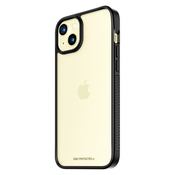 Θήκη ClearCase D3O για iPhone 15 Plus, Μαύρο, PanzerGlass