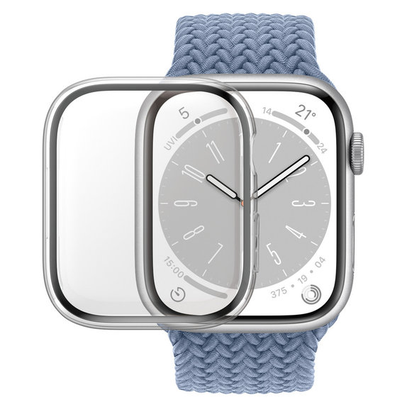 Σκληρυμένο γυαλί Full Body D3O για Apple Watch 9/8/7 41 mm, Διάφανο, PanzerGlass