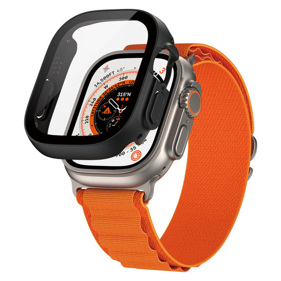 Σκληρυμένο γυαλί Full Body D3O για Apple Watch Ultra/Ultra 2, Μαύρο, PanzerGlass