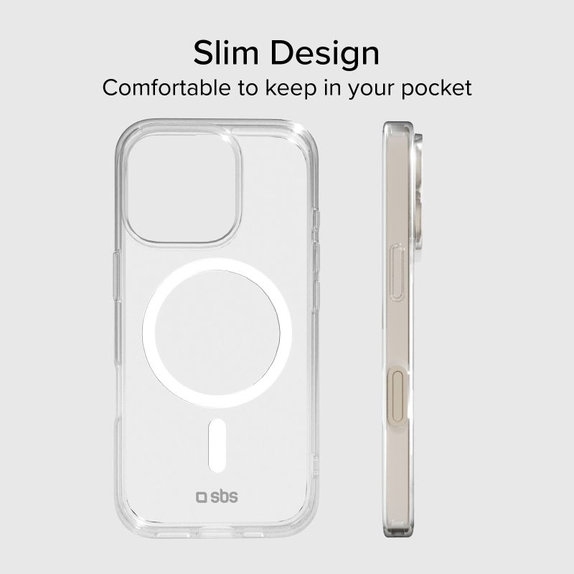 Θήκη Light Mag με MagSafe για iPhone 15 Pro, Transparent, SBS