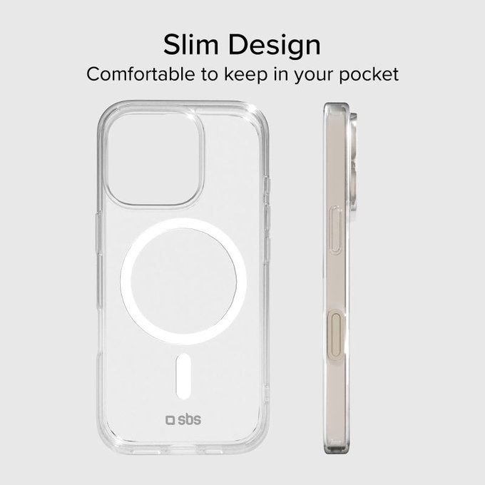 Θήκη Light Mag με MagSafe για iPhone 15 Pro, Transparent, SBS