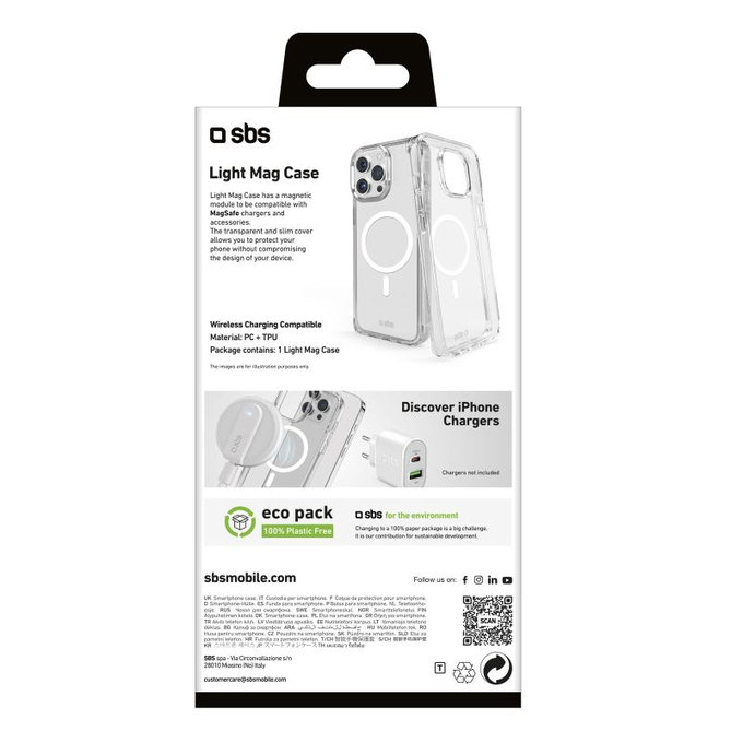 Θήκη Light Mag με MagSafe για iPhone 15 Pro Max, Transparent, SBS